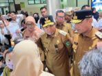 Gubernur dan Wakil Gubernur Kaltim Serta Sekda sidak ke Rumah Sakit AWS. Foto: BorneoFlash/Nur Ainunnisa