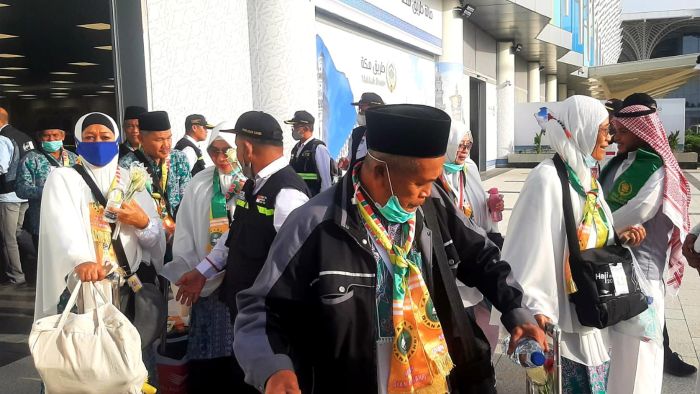 Ilustrasi jemaah haji.
