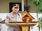 Kapolda Kaltim, Irjen Pol. Endar Priantoro, S.H., S.I.K., C.F.E., M.H., Saat Pimpin Apel Ditsamapta di Markas Komando Direktorat Samapta Polda Kalimantan Timur (kaltim), Selasa (29/4/2025) pagi. Foto: HO/Humas Polda Kaltim