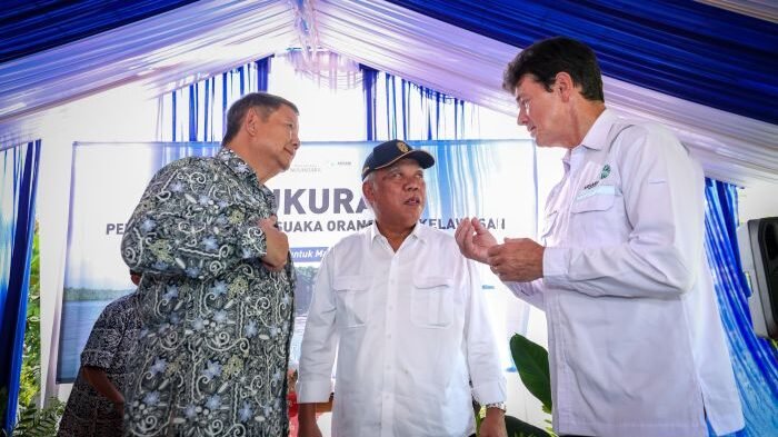 Kepala Otorita IKN Basuki Hadimuljono dalam acara Syukuran Pembangunan Suaka Orangutan Kelawasan pada Rabu (09/04/2025) di PSO Arsari, Desa Maridan, Kec. Sepaku, Kab. PPU. Foto: HO/Humas Otorita IKN