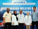 Musyawarah Wilayah (Muswil) ke-V Asosiasi Perusahaan Jasa Pengiriman Ekspres, Pos, dan Logistik Indonesia (Asperindo) berlangsung di Hotel Mega Lestari, Balikpapan, pada Sabtu, 26 April 2025. Foto: BorneoFlash/IST