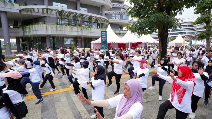Otorita IKN bersama Pegadaian dan Bank Negara Indonesia (BNI) menyelenggarakan peluncuran program Nusantara Sehat yang berlangsung di Plaza Ceremony, Nusantara pada Minggu (27/04/2025). Foto: HO/Humas Otorita IKN
