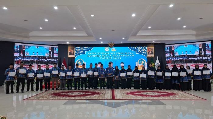 Penutupan MTQ Korpri Balikpapan, di Auditorium Balai Kota Balikpapan, pada hari Sabtu (19/4/2025). Foto: BorneoFlash/Niken Sulastri