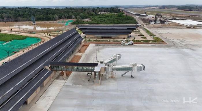 Foto: Penyelesaian Bandara VVIP IKN berjalan sesuai rencana sebagai bagian dari upaya pemerintah dalam mempercepat pembangunan Ibu Kota Nusantara (IKN). (Dok Hutama Karya)