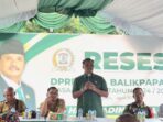 Reses Halili Adinegara, yang digelar di RT 51 Kelurahan Gunung Samarinda, Balikpapan Utara, pada hari Selasa (22/4/2025). Foto: BorneoFlash/Ardian