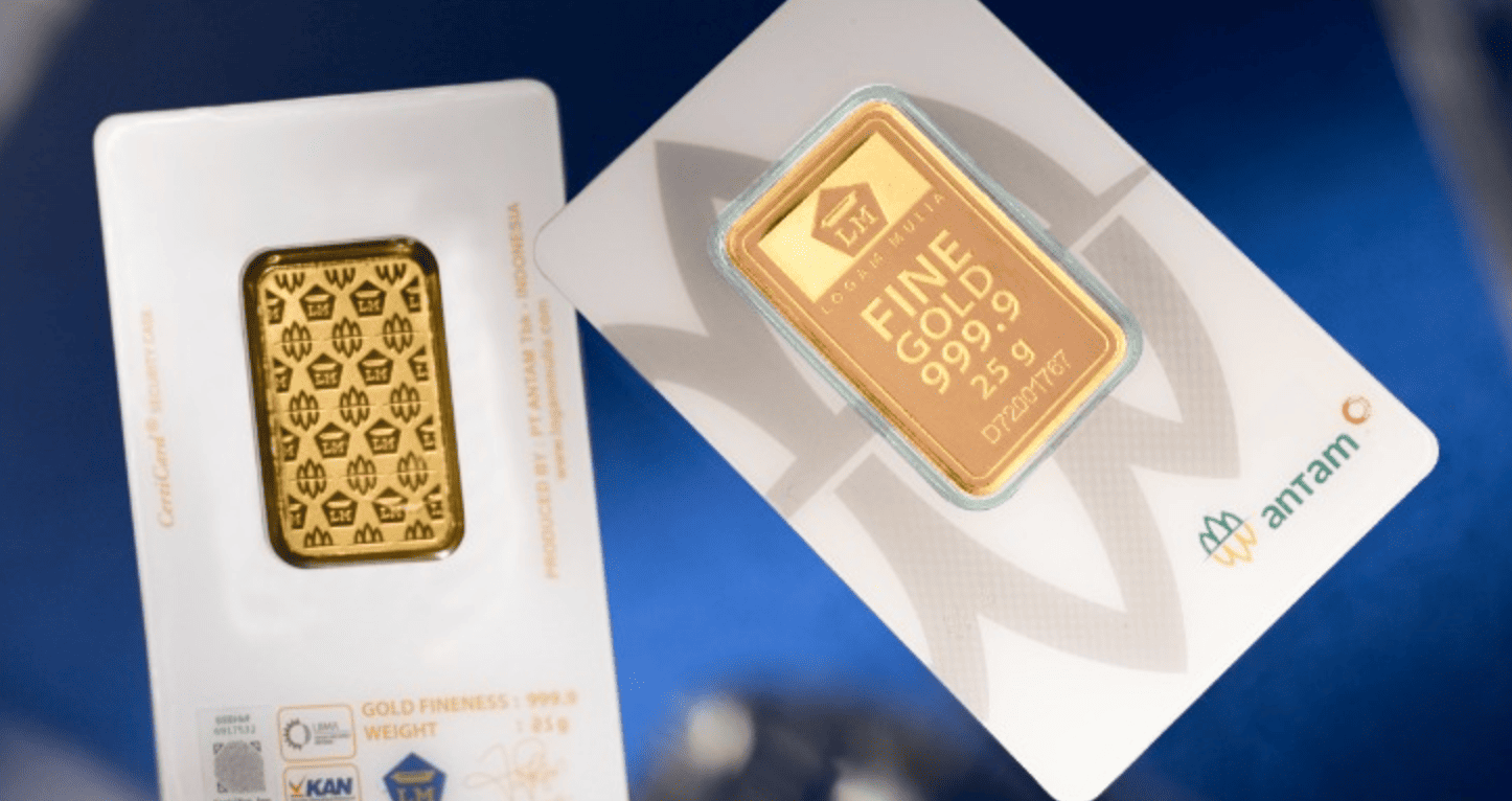 Turun Rp8.000, Senin 14/04 Harga Logam Mulia Antam Hari Ini Rp1.896.000