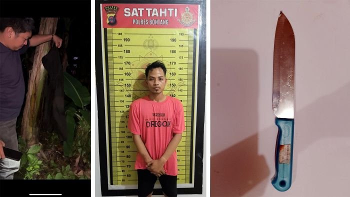 Terduga berinisial FZ (23), warga Kelurahan Berbas Pantai ini telah diamankan di Polres Bontang berikut dengan Barang Bukti. Foto: HO/Humas Polres Bontang
