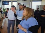 Foto: Chairman of the Board Freeport McMoRan Richard C. Adkerson dan Presiden & CEO Freeport-McMoRan Kathleen Quirk bersama Presiden Direktur PTFI Tony Wenas melakukan tinjauan ke smelter tembaga PTFI di JIIPE, Gresik, Jawa Timur. (Dok. PTFI)