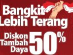 Diskon tambah daya spesial Hari Kebangkitan Nasional. FOTO INSTAGRAM @pln123_official