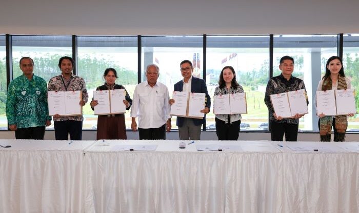 Enam perusahaan swasta tandatangani perjanjian kerja sama untuk berinvestasi di Ibu Kota Nusantara (IKN), dengan total nilai investasi mencapai Rp 3,65 triliun, Rabu (21/05/2025). Foto: HO/Humas Otorita IKN