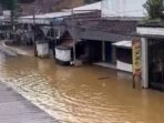 Ilustrasi. Jalan penghubung Kabupaten Tasikmalaya dan Ciamis yang terendam banjir akibat meluapnya Sungai Citanduy, Rabu (21/5/2025). BMKG memberi peringatan dini curah hujan tinggi akhir Mei 2025 (Sumber: Camat Panumbangan)