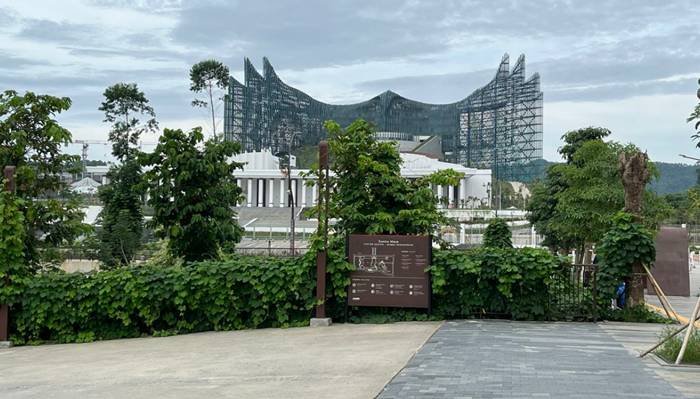 Istana Kepresidenan di Kawasan Inti Pusat Pemerintahan (KIPP), Ibu Kota Nusantara (IKN). (FOTO : HILDA B ALEXANDER)