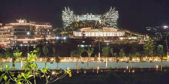 Istana Kepresidenan di Kawasan Inti Pusat Pemerintahan (KIPP) Ibu kota Nusantara (IKN)(FOTO : HILDA B ALEXANDER)