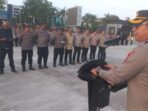 Kapolresta Balikpapan, Kombes Pol Anton Firmanto, S.H., S.I.K., M.Si., Pimpin Apel Siaga PAM HUT REI ke-53 di Kota Balikpapan. Foto: HO/Humas Polresta Balikpapan