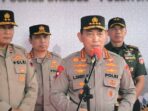 Kapolri Jenderal Pol. Listyo Sigit Prabowo meninjau langsung Posko Terpadu Pejagan, Kabupaten Brebes, pada Rabu (19/3/2025). (Foto : Muchamad Dafi Yusuf)