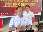 Kasat Reskrim Polres Bontang, AKP Hari Supranoto, saat konferensi pers pada Rabu (7/5/2025) pagi. Foto: BorneoFlash/Ist