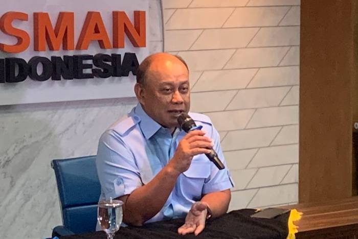 Kepala Badan Gizi Nasional (BGN) Dadan Hindayana di Gedung Ombudsman, Jakarta Selatan, Rabu (14/5/2025).(FOTO : FIRDA JANATI)