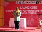 Kepala Dinas Kesehatan Kota (DKK) Balikpapan, Alwiati Saat Launching Program Gempur Stunting di Taman Bekapai Balikpapan. Foto: BorneoFlash/Ardian