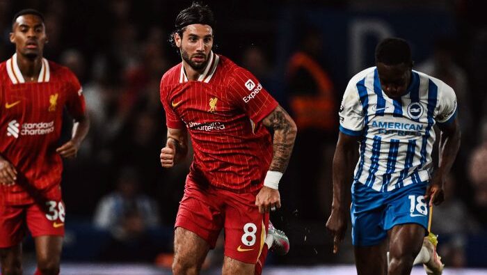 Liverpool vs Brighton. Foto: X/@LFC