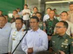 Menteri Pertanian Republik Indonesia, Andi Amran Sulaiman, saat kunjungan kerja di Kodam VI Mulawarman, pada hari Kamis (8/5/2025). Foto: BorneoFlash/Niken Sulastri