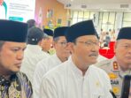 Menteri Sosial, Saifullah Yusuf bersama Gubernur Kaltim, Rudy Mas'ud. Foto: BorneoFlash/Nur Ainunnisa