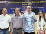 PERADI SAI Samarinda menyelenggarakan PKPA bekerja sama dengan Unmul, dari 19 Mei hingga 27 Mei 2025, bertempat di lantai 3 Fakultas Hukum Unmul. Foto: BorneoFlash/IST