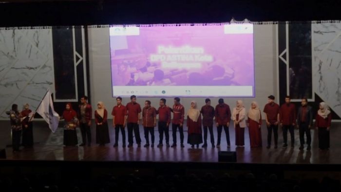 Pelantikan pengurus DPD ASTINA kota Balikpapan Periode 2025/2030 di Gedung Kesenian, Kamis (15/5/2025). Foto: HO/Astina Balikpapan