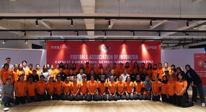 Penyelenggaraan Program Beasiswa Pelatih Wanita oleh PSSI Bersama FIFA dan Bali United. Foto: HO/pssi.org