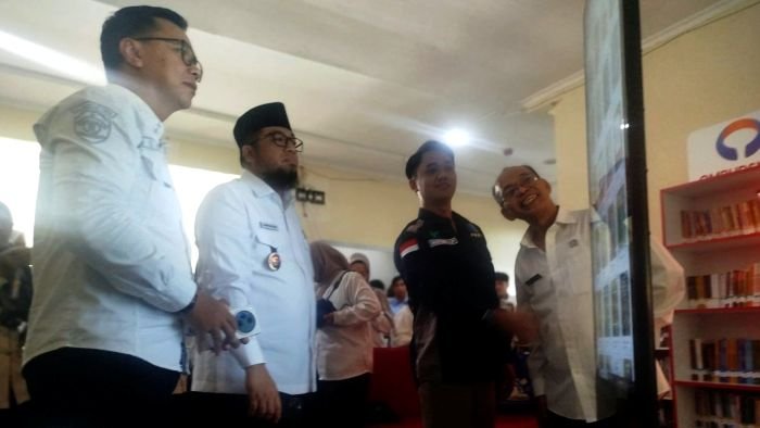 Peresmian Pojok Baca Digital (POCADI) dan Buncu Baca Etam di lingkungan Rumah Sakit Umum Daerah (RSUD) Panglima Sebaya, pada Rabu (14/5/2025). Foto: BorneoFlash/IST