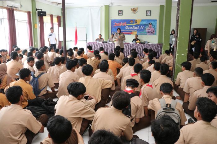 "Jumat Curhat" Polda Kaltim Sasar Pelajar SMK Setia Budi Balikpapan, Edukasi Hukum Hingga Cegah Narkoba di Hardiknas 2025