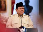 Presiden Prabowo Subianto saat memberikan keterangan pers di Istana Merdeka, Jakarta, Senin (17/2/2025).