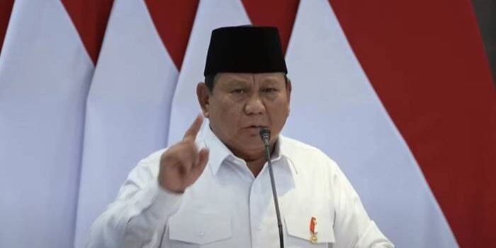 Foto: Presiden Prabowo Subianto saat Sidang Kabinet Paripurna, Senin (5/5/2025). (YouTube/Sekretariat Presiden)