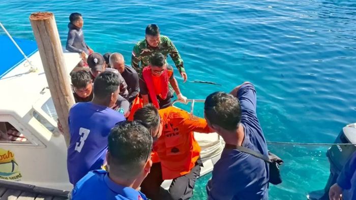WNA asal China, Zhang Xiao Han (30) ditemukan dalam kondisi meninggal dunia setelah dilaporkan hilang saat menyelam di perairan Pulau Kakaban pada Sabtu (3/5/2025). Foto: IST/Kantor SAR Balikpapan