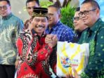 Wakil Bupati PPU, Abdul Waris Muin menyambut tamu daerah dalam acara gala dinner sebagai awal dimulainya kegiatan TTG ke-XI Tingkat Provinsi. Foto: HO/Dok. Humas Setdakab PPU