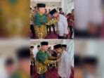Wakil Gubernur Kaltim, Seno Aji saat menyambut Menteri Sosial dan Ketum PBNU saat tiba di Samarinda. Foto: BorneoFlash/Nur Ainunnisa