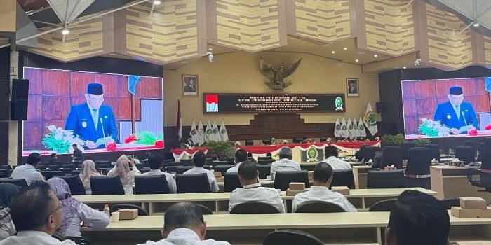 Wakil Gubernur Kaltim, Seno Aji saat sambutan. Foto: BorneoFlash/Nur Ainunnisa