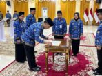 Wali Kota Balikpapan, H. Rahmad Mas’ud melantik tiga pejabat baru di lingkungan pemkot, di Auditorium Balai Kota, pada Selasa (6/5/2025). Foto: BorneoFlash/Ardian
