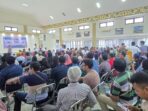 Suasana sosialisasi inventarisasi dan identifikasi pengadaan tanah di Aula Kecamatan Balikpapan Selatan