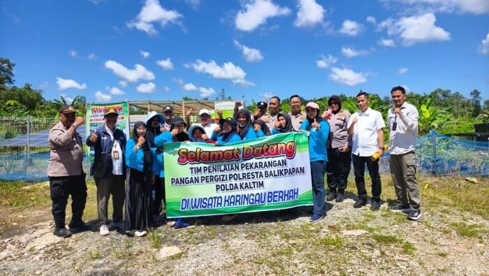 Polresta Balikpapan menggelar kegiatan Penilaian Pemanfaatan Pekarangan untuk Pangan Lestari (P2L), dalam rangka mendukung program ketahanan pangan nasional. Foto: HO/Humas Polresta Balikpapan