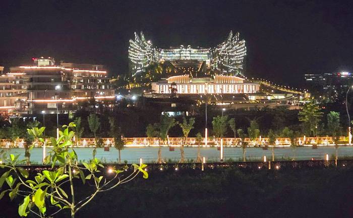 Istana Kepresidenan di Kawasan Inti Pusat Pemerintahan (KIPP) Ibu kota Nusantara (IKN)(FOTO : HILDA B ALEXANDER)