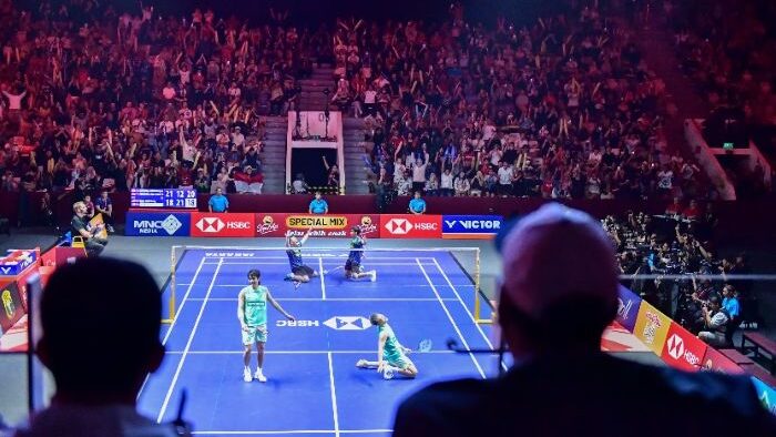 Menpora Dito dan Wamenpora Taufik Saksikan Semifinal Indonesia Open 2025. Foto: dok./kemenpora.go.id