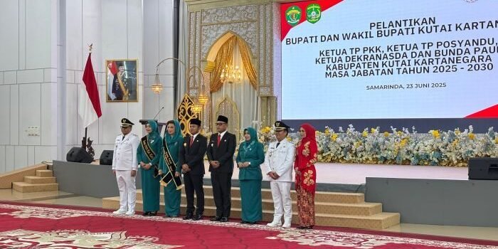 Aulia-Rendi Resmi Pimpin Kukar, Gubernur Rudy Harap Terobosan Layanan Publik Dipercepat