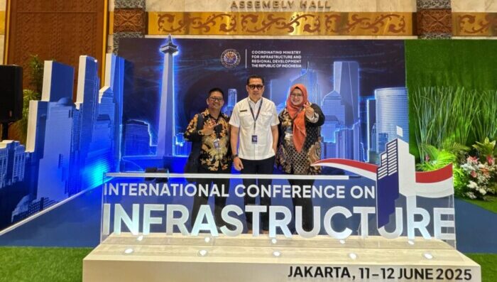 Direktur Utama PTMB, Yudhi Saharuddin saat menghadiri kegiatan International Conference on Infrastructure dan Indonesia Water and Waste Water Forum di Jakarta pada tanggal 11-12 Juni 2025. Foto: HO/PTMB