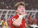 Ole Romeny melakukan selebrasi setelah berhasil mencetak gol. Foto: X/@SiaranBolaLive