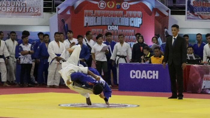 Kejuaraan Judo Antar Satker Polda dan Polres se-Kaltim di Gedung Balikpapan Sport And Convention Center (BSCC)/Dome Balikpapan, Pada Selasa (17/6/2025). Foto: HO/Humas Polda Kaltim