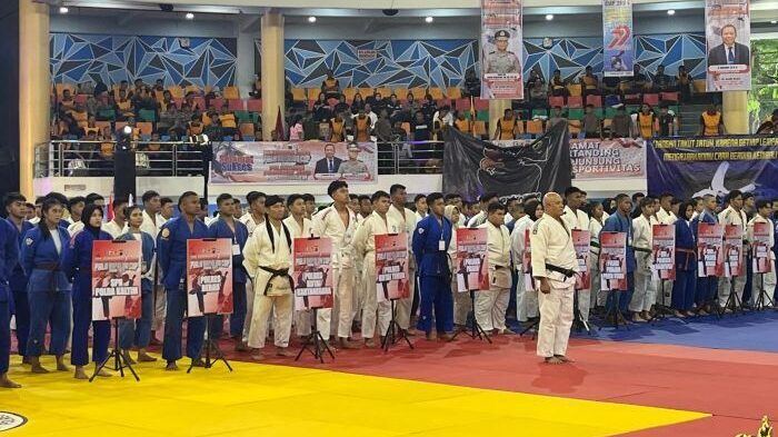 Kejuaraan Judo Piala Kapolda Kaltim 2025 yang digelar di Balikpapan Sport and Convention Center (BSCC)/Dome Balikpapan pada 17–18 Juni 2025. Foto: BorneoFlash/Niken Sulastri