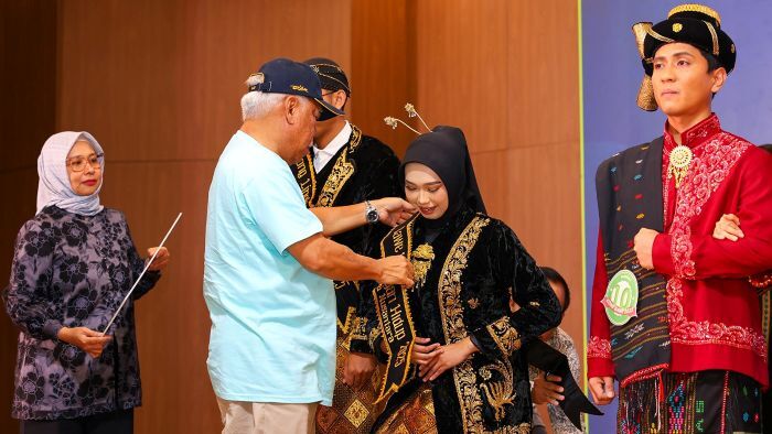 Kepala Otorita IKN, Basuki Hadimuljono menghadiri puncak peringatan Hari Lingkungan Hidup Sedunia IKN 2025, Sabtu (21/6/2025), di Auditorium Gedung Kemenko 3, Nusantara. Foto: HO/Humas Otorita IKN