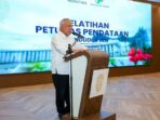 Kepala Otorita IKN, Basuki Hadimuljono saat memberikan sambutan dalam acara pelatihan petugas Pendataan Penduduk IKN di Gedung Serbaguna Kemenko 3, Plaza Seremoni, pada Kamis (19/6/2025). Foto: HO/Humas Otorita IKN