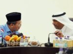 Ketua PPIH Arab Saudi Muchlis M Hanafi bersama Wamenhaj Arab Saudi Abdul Fattah Mashat. Foto: kemenag.go.id