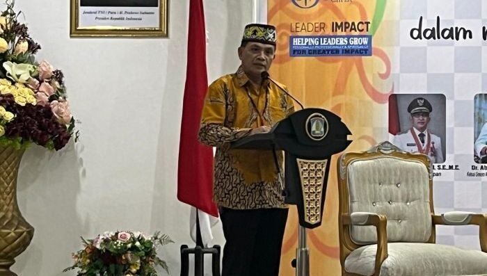 Ketua Panitia Leader Impact Forum, Abriantinus. Foto: BorneoFlash/Niken Sulastri